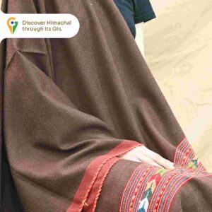 Himachali Pure Kullu Handloom Stole – Brown, Handcrafted Winter Elegance